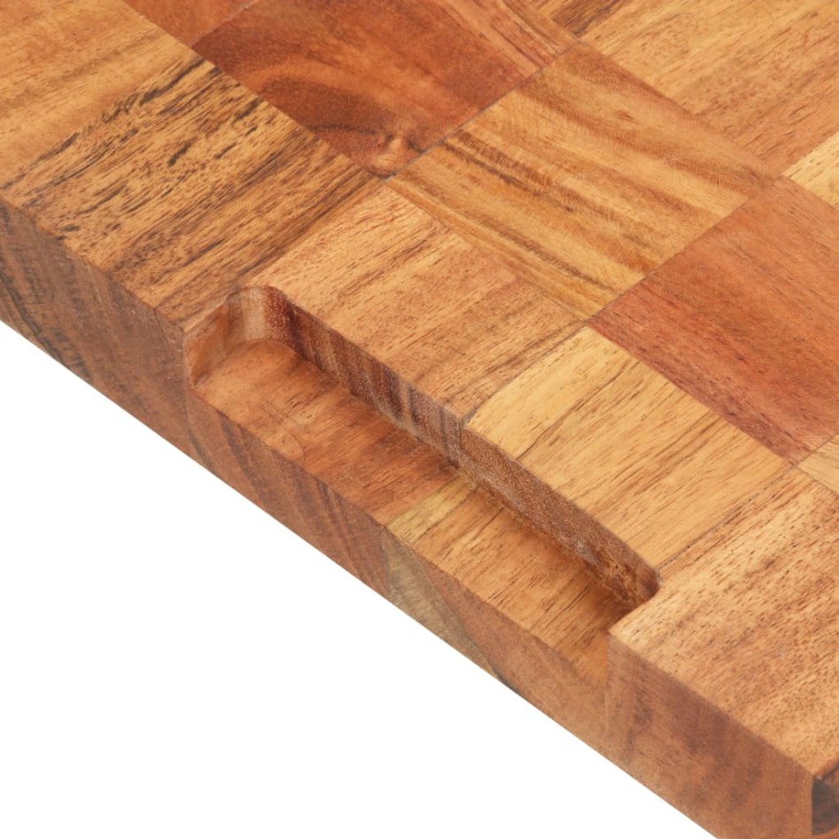 Tabla de cortar de madera maciza de acacia 50x34x3,8