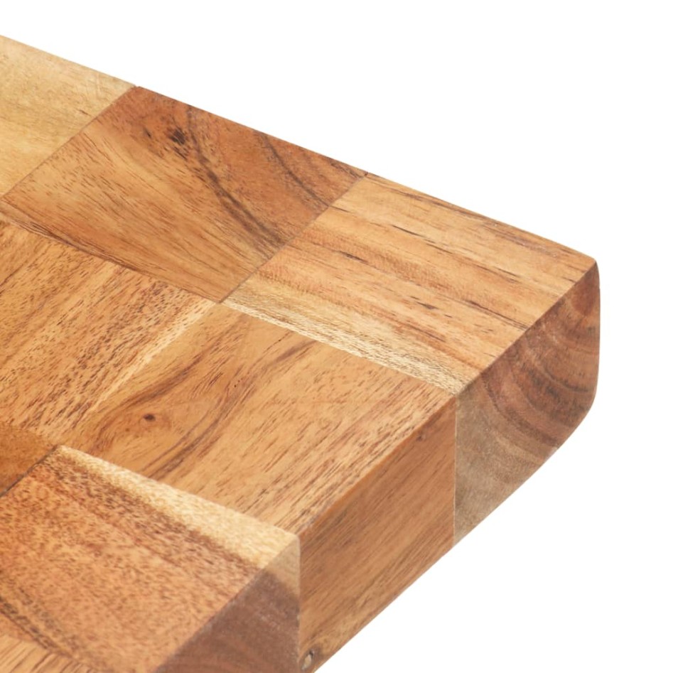 Tabla de cortar de madera maciza de acacia 50x34x3,8