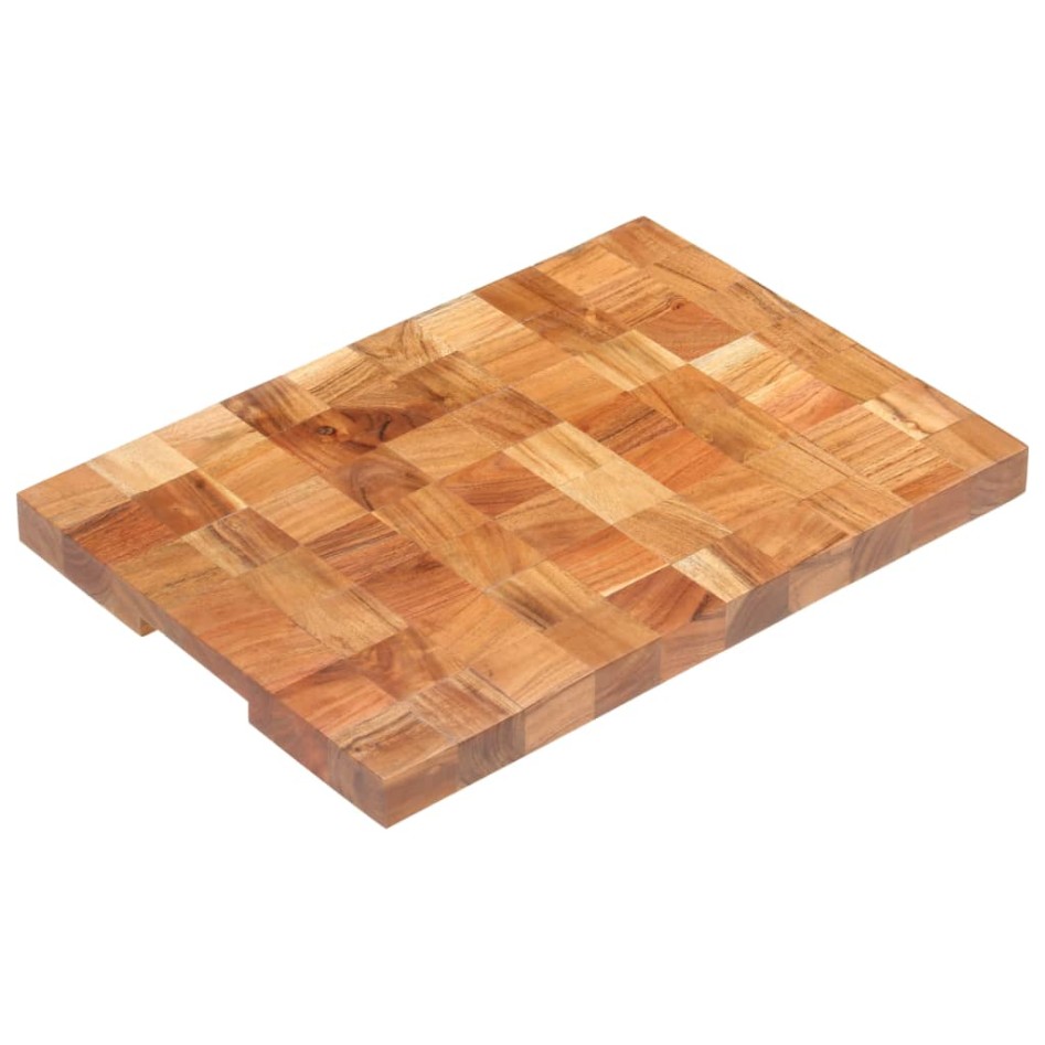 Tabla de cortar de madera maciza de acacia 50x34x3,8