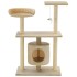 Rascador para gatos con postes rascadores de sisal 95 cm
