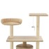 Rascador para gatos con postes rascadores de sisal 95 cm