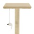 Rascador para gatos con postes rascadores de sisal 95 cm