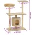 Rascador para gatos con postes rascadores de sisal 95 cm