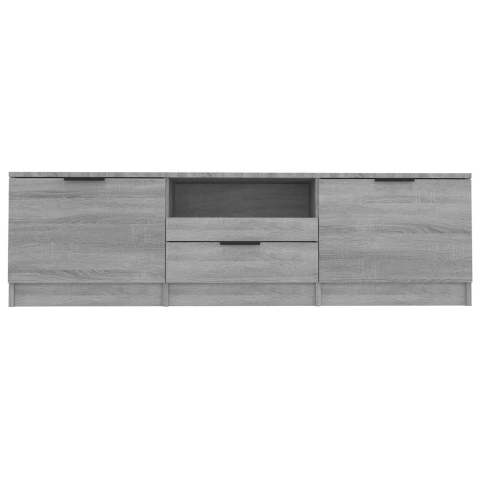 Mueble de TV madera contrachapada gris Sonoma 140x35x40