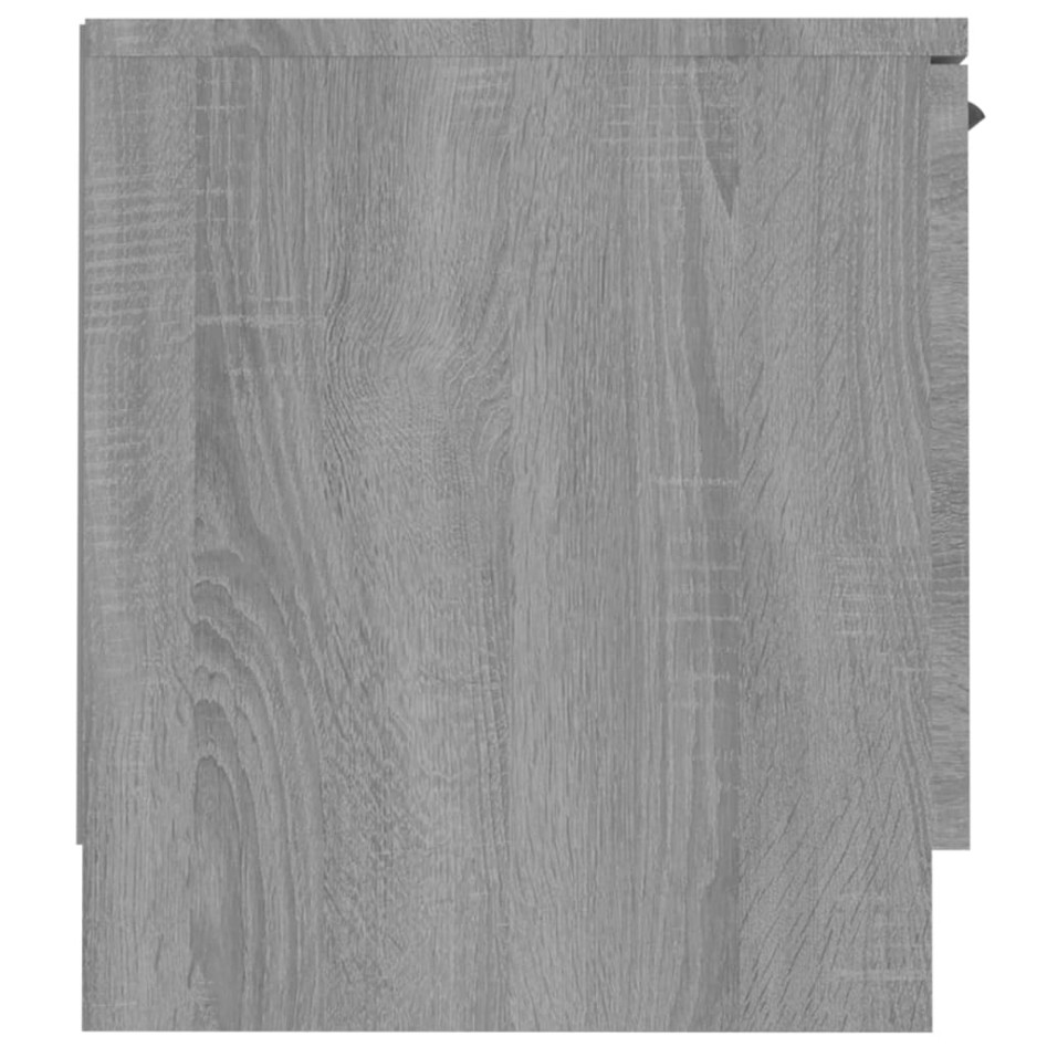Mueble de TV madera contrachapada gris Sonoma 140x35x40