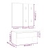 Set de muebles de recibidor madera contrachapada roble