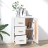 Aparador de madera contrachapada blanco 69,5x34x90
