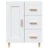 Aparador de madera contrachapada blanco 69,5x34x90