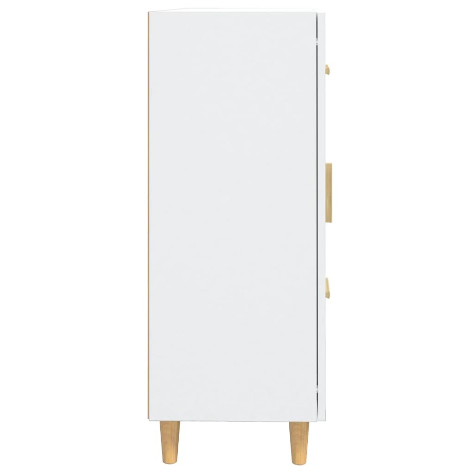 Aparador de madera contrachapada blanco 69,5x34x90