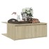Mesa de centro madera contrachapada roble Sonoma 80x80x31