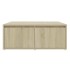 Mesa de centro madera contrachapada roble Sonoma 80x80x31
