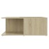 Mesa de centro madera contrachapada roble Sonoma 80x80x31