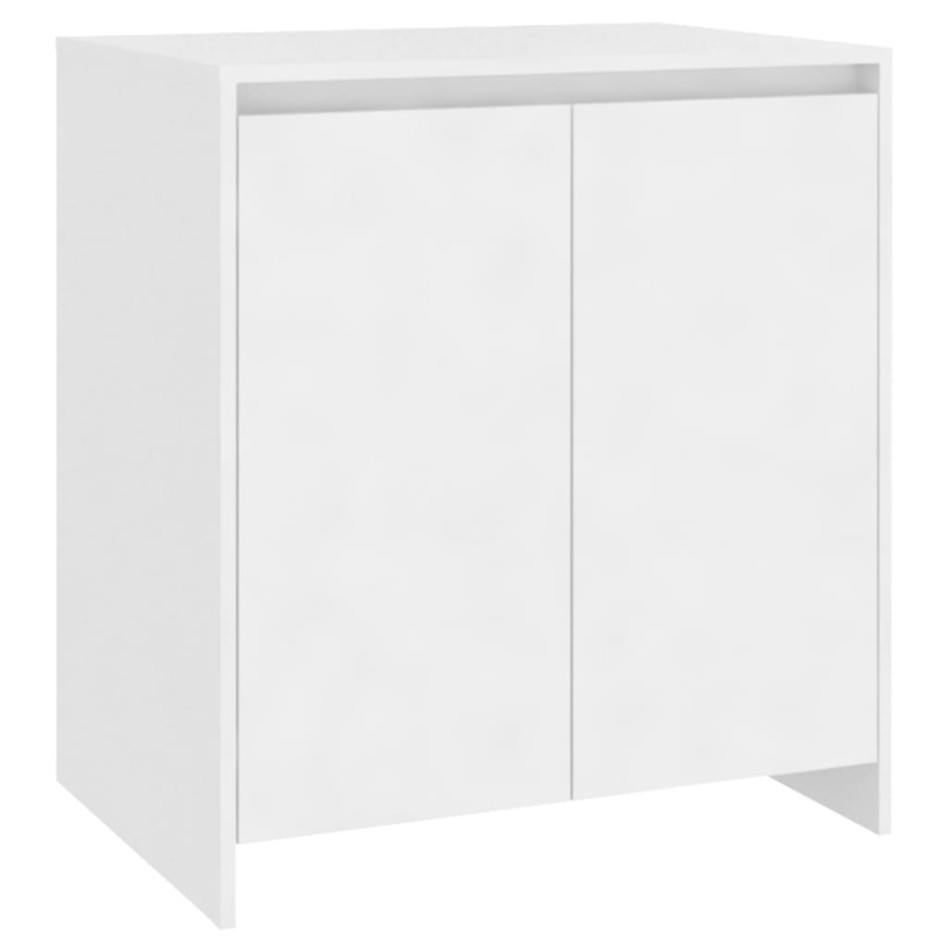 Aparador de madera contrachapada blanco 70x41x75