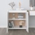 Aparador de madera contrachapada blanco 70x41x75