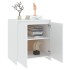 Aparador de madera contrachapada blanco 70x41x75