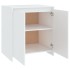 Aparador de madera contrachapada blanco 70x41x75
