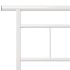 Estructura de cama sin colchón metal blanco 100x200