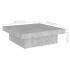 Mesa de centro madera contrachapada gris hormigón 80x50x40