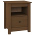 Mesitas de noche 2 uds madera de pino marrón miel 40x35x49