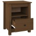 Mesitas de noche 2 uds madera de pino marrón miel 40x35x49
