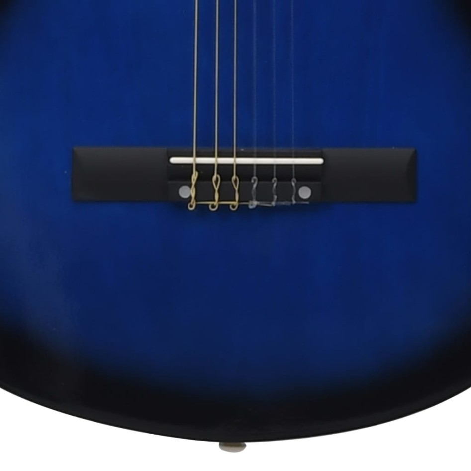 Guitarra Clásica Western Cutaway con 6 cuerdas azul