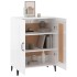 Aparador de madera contrachapada blanco brillante 69,5x34x90
