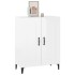 Aparador de madera contrachapada blanco brillante 69,5x34x90