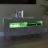Mueble de TV con luces LED gris hormigón 80x35x40
