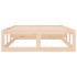 Estructura de cama de madera maciza 90x200