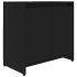 Armario de baño madera contrachapada negro 60x33x61