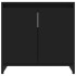 Armario de baño madera contrachapada negro 60x33x61