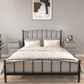 Mesitas de noche 2 uds color gris Sonoma 40x35x70