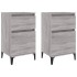 Mesitas de noche 2 uds color gris Sonoma 40x35x70