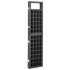 Biombo/Enrejado de 3 paneles madera de abeto negro 121x180