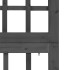 Biombo/Enrejado de 3 paneles madera de abeto negro 121x180