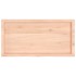 Estante de pared madera maciza roble sin tratar 100x50x(2-4)