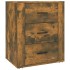 Mesita de noche madera contrachapada roble ahumado 50x36x60