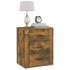 Mesita de noche madera contrachapada roble ahumado 50x36x60