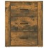 Mesita de noche madera contrachapada roble ahumado 50x36x60