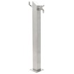 Columna de agua de jardín acero inoxidable cuadrada 95 cm