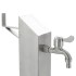 Columna de agua de jardín acero inoxidable cuadrada 95