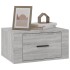 Mesitas de noche de pared 2 uds gris Sonoma 50x36x25