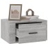 Mesitas de noche de pared 2 uds gris Sonoma 50x36x25