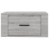 Mesitas de noche de pared 2 uds gris Sonoma 50x36x25