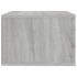 Mesitas de noche de pared 2 uds gris Sonoma 50x36x25