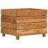Arriate elevado madera de teca reciclada y acero 50x40x38