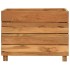 Arriate elevado madera de teca reciclada y acero 50x40x38