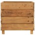 Arriate elevado madera de teca reciclada y acero 50x40x38