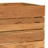 Arriate elevado madera de teca reciclada y acero 50x40x38