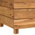 Arriate elevado madera de teca reciclada y acero 50x40x38